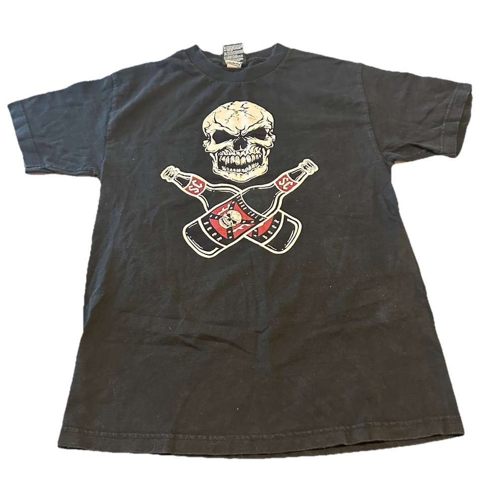 Vintage WWE WWF Stone Cold Steve Austin 2004 Drink Beer‎ Black T-Shirt M